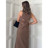 カットアウトテレコスリットロングワンピース | GYDA | 詳細画像16