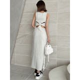 カットアウトテレコスリットロングワンピース | GYDA | 詳細画像20