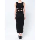 カットアウトテレコスリットロングワンピース | GYDA | 詳細画像28