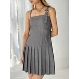 【TINY】アシメストラッププリーツワンピース | GYDA | 詳細画像3