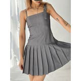 【TINY】アシメストラッププリーツワンピース | GYDA | 詳細画像4