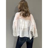 シアーラインストーンショートシャツ | GYDA | 詳細画像18 