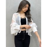 シアーラインストーンショートシャツ | GYDA | 詳細画像29 