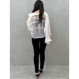 シアーラインストーンショートシャツ | GYDA | 詳細画像32 