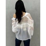 シアーラインストーンショートシャツ | GYDA | 詳細画像35 