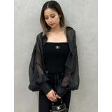 シアーラインストーンショートシャツ | GYDA | 詳細画像4 