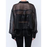 シアーラインストーンショートシャツ | GYDA | 詳細画像44 