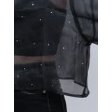 シアーラインストーンショートシャツ | GYDA | 詳細画像47 