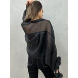 シアーラインストーンショートシャツ | GYDA | 詳細画像5 