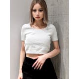 シルバー | シャギーハーフスリーブニットトップス | GYDA