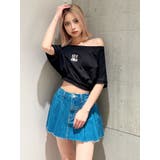 Square gyda エンボス オフショル トップス | GYDA | 詳細画像2