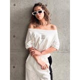 Square gyda エンボス オフショル トップス | GYDA | 詳細画像4