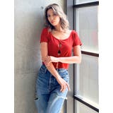 フロントホールカットトップス | GYDA | 詳細画像2 