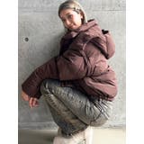 ブラウン | GYGY embroideryダウンコート | GYDA