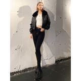 vintage processingフェイクレザーショートブルゾン | GYDA | 詳細画像14