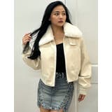 vintage processingフェイクレザーショートブルゾン | GYDA | 詳細画像16