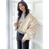 vintage processingフェイクレザーショートブルゾン | GYDA | 詳細画像30