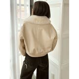 vintage processingフェイクレザーショートブルゾン | GYDA | 詳細画像32