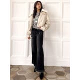 vintage processingフェイクレザーショートブルゾン | GYDA | 詳細画像33