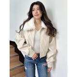 vintage processingフェイクレザーショートブルゾン | GYDA | 詳細画像35