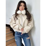 vintage processingフェイクレザーショートブルゾン | GYDA | 詳細画像36