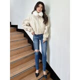 vintage processingフェイクレザーショートブルゾン | GYDA | 詳細画像40