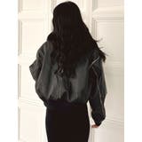 vintage processingフェイクレザーショートブルゾン | GYDA | 詳細画像48