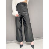 フェイクレザーワイドパンツ | GYDA | 詳細画像1