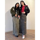 MCP SIDERIPPED OVERLAPケミカルデニムロングスカート | GYDA | 詳細画像11