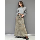 MCP SIDERIPPED OVERLAPケミカルデニムロングスカート | GYDA | 詳細画像12