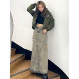 MCP SIDERIPPED OVERLAPケミカルデニムロングスカート | GYDA | 詳細画像26