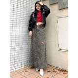 MCP SIDERIPPED OVERLAPケミカルデニムロングスカート | GYDA | 詳細画像3