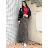 MCP SIDERIPPED OVERLAPケミカルデニムロングスカート | GYDA | 詳細画像4