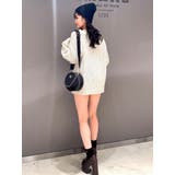 VネックMIXニットチュニック | GYDA | 詳細画像9 