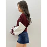 2wayスリーブラインＶネックニットトップス | GYDA | 詳細画像12 