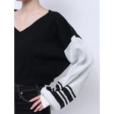 2wayスリーブラインＶネックニットトップス | GYDA | 詳細画像20 