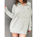 グレー | GYGYプレートシャギーポロニットチュニック | GYDA