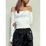 【TINY】オフショルリボンニットトップス | GYDA | 詳細画像2 