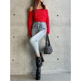 【TINY】オフショルリボンニットトップス | GYDA | 詳細画像29 