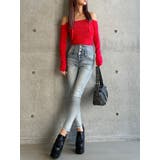 【TINY】オフショルリボンニットトップス | GYDA | 詳細画像30 