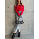 【TINY】オフショルリボンニットトップス | GYDA | 詳細画像31 