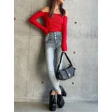 【TINY】オフショルリボンニットトップス | GYDA | 詳細画像33 