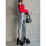 【TINY】オフショルリボンニットトップス | GYDA | 詳細画像34 