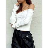 【TINY】オフショルリボンニットトップス | GYDA | 詳細画像6 