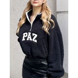 ブラック | PAZハーフZIPボアショートトップス | GYDA