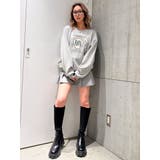 BACKレースアップショートロゴスウェットトップス | GYDA | 詳細画像48