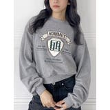 グレー | BACKレースアップショートロゴスウェットトップス | GYDA