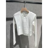 オフホワイト | CalvinKlein A-LS MONOGRAM BABY TEE | GYDA