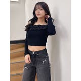 フリルリブトップス | GYDA | 詳細画像2