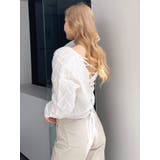 BACKレースアップニットカーディガン | GYDA | 詳細画像6 